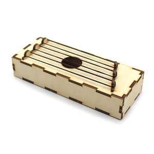 Wooden Rubber Band Zither <b>Diy</b> <b>Kit</b> Educational Science Toy For Kids Age 4 6Y Manual Control No Battery Geometric Shape - Product Image 2