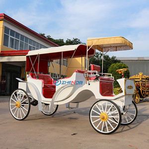 High Performance Tourist Horse Drawn European Horse Carts Wagon Carriage Wedding Electric Horse Carriage - Product Image 2