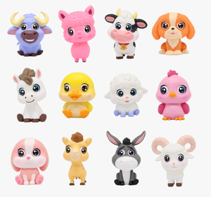 Figuras de PVC de Animales de Granja Coloridos de Dibujos Animados, Mini Figuras de Acción, <span class=keywords><strong>Juguete</strong></span> de Regalo para Niños, Juguetes Coleccionables en Caja Sorpresa, Decoración para Fiestas - Product Image 3