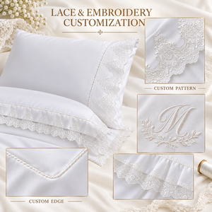 Ensemble <span class=keywords><strong>de</strong></span> literie d'hôtel 5 étoiles sur mesure OEM, 100% coton satiné, broderie, résistant aux plis, lavable en machine, <span class=keywords><strong>housse</strong></span> <span class=keywords><strong>de</strong></span> <span class=keywords><strong>couette</strong></span> - Product Image 6