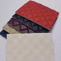 Tissu en Faux cuir PVC personnalisé, tapisserie synthétique molletonnée, pour canapé, housse de siège de voiture, broderie personnalisée