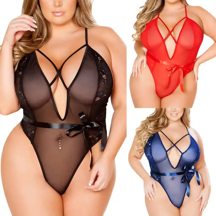 Buy Sexy Lingerie Women's BodySuit Plus Size Lingerie at