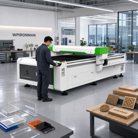 Graveur et découpeur laser CO2 CNC JQLASER 1325, grande surface de travail, machine de gravure et de découpe laser non métallique pour le traitement des panneaux