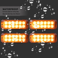 Nueva Luz Estroboscópica de Advertencia LED CIGO de Emergencia, 12V-24V Universal para Camiones y Automóviles, IP65 Impermeable, 48W, Ámbar/Blanco
