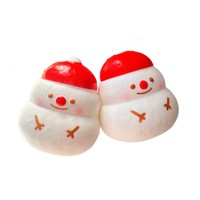 Nouvelle poupée à presser Bonhomme de neige de Noël, cadeau de Noël, jouet anti-stress Bonhomme de neige, adorable jouet Bonhomme de neige 3D dodu