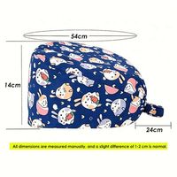 Gorros Quirúrgicos Ajustables Unisex, Gorro de Enfermera con Logotipo Personalizado, Gorro de Trabajo Suave y Cómodo con Botones, Gorro Quirúrgico para Hospital