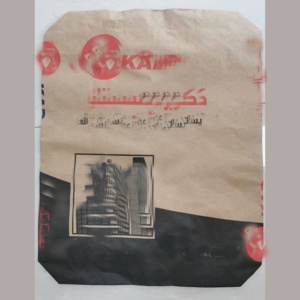 2024 Trung Quốc nhà sản xuất 50kg 25kg khối Dưới van nâu trắng kraft giấy nhiều lớp túi 90gms 2ply xi măng Túi - Product Image 4