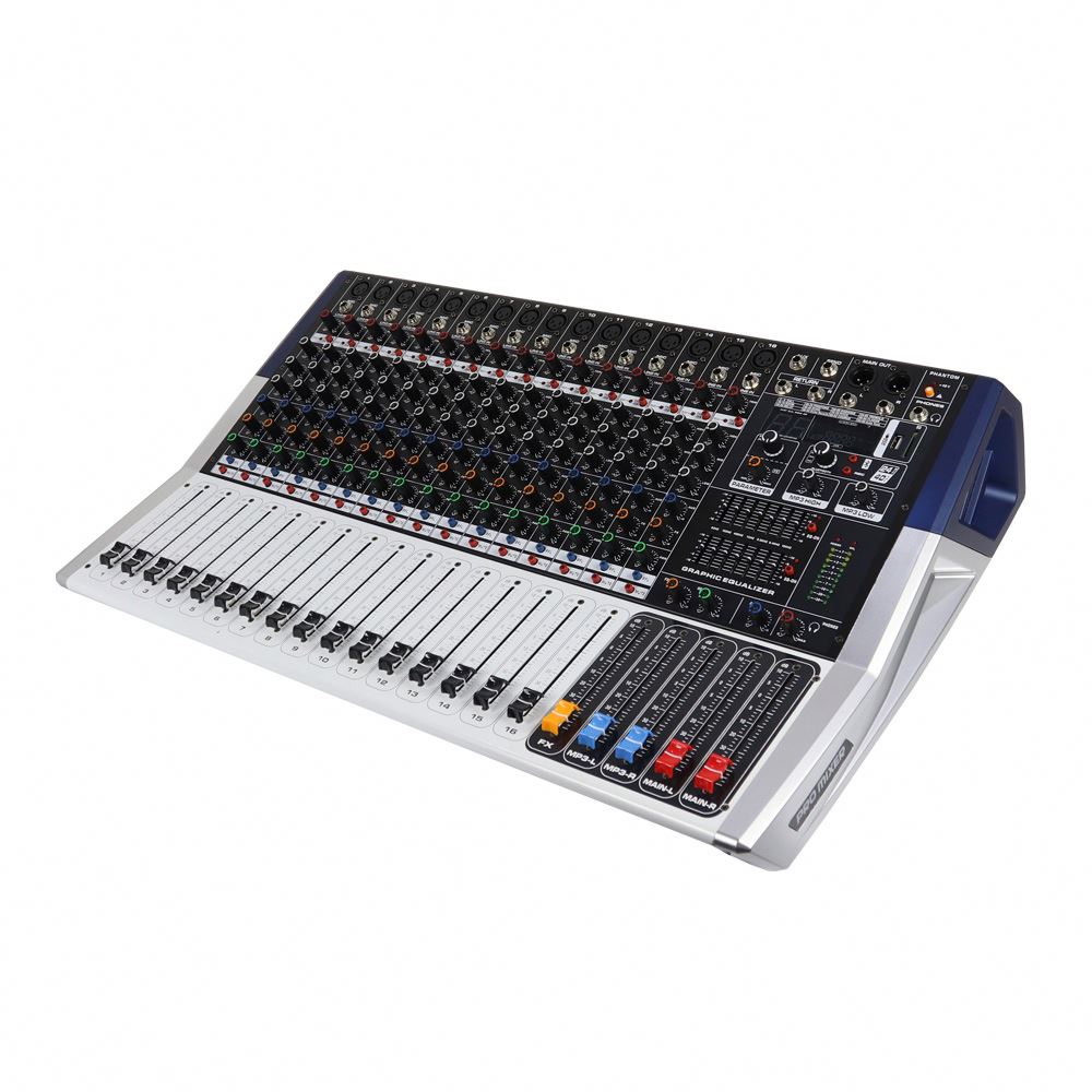 Demao PHY-16D Professional 16 canais Som digital Mixer profissional Audio DJ Powered Audio Mixer