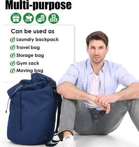 Bolsa de Lavandería Extra Grande, Resistente, Plegable y Lavable para Estudiantes Universitarios, con Cierre de Cordón, para Uso Doméstico - Product Image 4