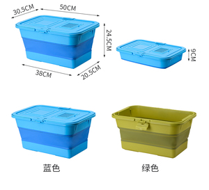 Boyun Portable Foot Soaking Tub Of Collapsible Plastic Folding Travel Foot Bath Tub Foldable Plastic Wash Basin