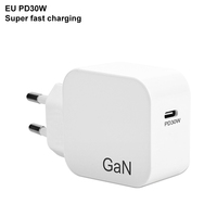 Chargeur GaN 30W QC4.0 PD Small Usb C Quick Charge EU US UK Plug Charger GaN With USB C Ports