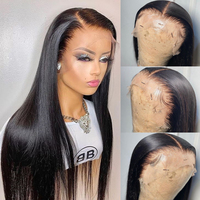 Perruques en cheveux humains lisses de qualité supérieure, cheveux vierges vietnamiens, produits capillaires lisses et soyeux, cheveux humains en dentelle frontale, dentelle suisse HD