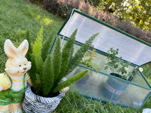 <span class=keywords><strong>Invernadero</strong></span> Pequeño de Policarbonato de 6x4 Pies con Marco de Aluminio para Jardín Pequeño - Product Image 3