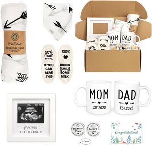 Ideas de Regalos para Embarazadas y Nuevos Padres 2024, Canasta de Regalos para Futura Mamá, Regalos para Amigas Embarazadas, Set de Regalo Personalizado al por Mayor para Baby Shower - Product Image 1
