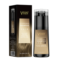 VOJO 200ml Professionelles Permanentes Halal Arganöl Natürliches Schwarzes Haarfärbeshampoo für Männer und Frauen OEM/ODM