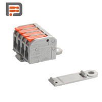 Connecteur rapide à 3 broches DF-2604-1X3-3, connecteur de câble électrique sans vis de type levier à code couleur