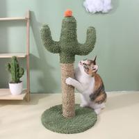 CactusCat Arbre à chat moderne à 3 niveaux, grand lit pour chat, griffoir, structure d'escalade, durable, confortable, en peluche et sisal, sans perte de poils, pour animaux de compagnie d'intérieur