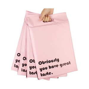 Sobres <span class=keywords><strong>de</strong></span> Poliéster Dorados Mate con Logotipo Personalizado, Bolsas <span class=keywords><strong>de</strong></span> Envío para Ropa, Calcetines, Zapatos y Pieles - Product Image 1