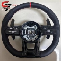 Volant de course en fibre de carbone LED pour Mercedes-Benz AMG C63 GT C43 C63 W221 S63 W205 W204 W213 2020+