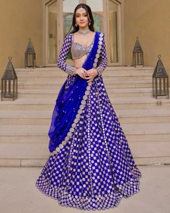 Perfect for Wedding& Party Premium Taby <b>Organza</b> <b>Silk</b> With Beautiful Floral Print Lahenga Dress With Stole - Product Image 3