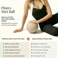 Anneau de Pilates personnalisé marron avec logo, mini-ballon souple de 20 cm, bandes élastiques en EVA, kit de fitness durable sans BPA pour la maison et la salle de sport