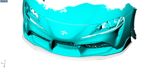 Lame de pare-choc avant en Fiber de carbone, accessoire de voiture, pour <span class=keywords><strong>Toyota</strong></span> brady A90 GR <span class=keywords><strong>coupé</strong></span> 2 portes 2019 — 2020 - Product Image 2