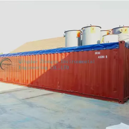 Single Unit Sewage Treatment System Container Integrated Waste Water MBR Membrane Technology For Hotel