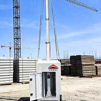 Cámara de Seguridad de Acero de Alta Eficiencia con Clasificación IP65, Torre CCTV con Control Manual del Mástil, Resistencia al Viento Nivel 8 para Monitoreo