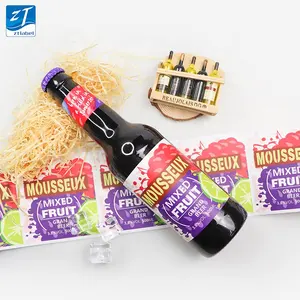 Impresión personalizada de botellas de vino, etiqueta adhesiva impermeable en relieve con logotipo de botellas de vino tinto