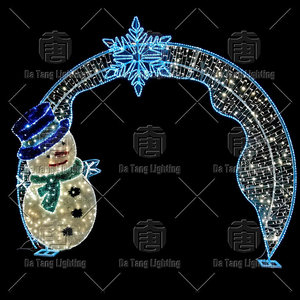 3D <b>LED</b> Christmas Arch Motif Light Outdoor Decoration For Theme Park Event - Product Image 2
