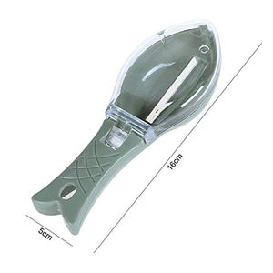 Râpe à écailles multifonctionnelle en plastique <span class=keywords><strong>pour</strong></span> la pêche Râpe à écailles <span class=keywords><strong>pour</strong></span> le nettoyage rapide du poisson - Product Image 2