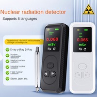 Détecteur de rayonnement nucléaire portable rechargeable avec affichage numérique, détection de rayonnement électromagnétique, plage de 0,08 à 99 uSV