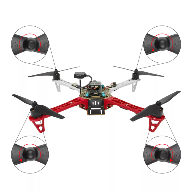 Original GEMFAN 9443 Self-locking Carbon Fiber Reinforced Nylon CW & CCW Propellers 9.4*4.3 Inch 2-Blade Blades