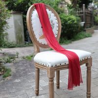 Voile transparent uni pour drapage d'arche de mariage, panneau de rideau de fond, décoration de scène extérieure pour fêtes, vente en gros