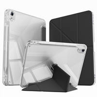 Veille automatique Réveil Mince Léger Trifold Stand Soft Back Cover pour iPad Air 11 Inch Case M2 2024