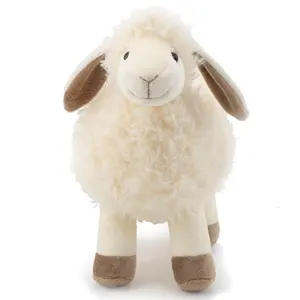 custom Cream Sheep Stuffed Animals Adorable Stuffed Lamb Plush Toys for Newborn Babies