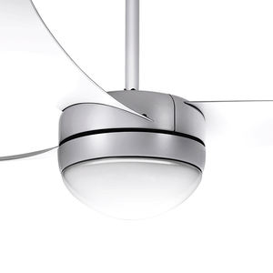 C235 Ventilateur LED blanc argenté à 3 pales Kit d'éclairage moderne pour ventilateur de plafond de 42 pouces Ventilateur de plafond à LED avec lumière et télécommande - Product Image 4