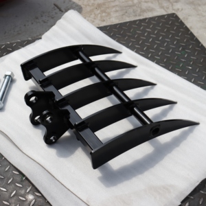 Accessori per Mini Escavatori: <span class=keywords><strong>Rastrello</strong></span> a Cinque Denti per Pulizia <span class=keywords><strong>Ghiaia</strong></span>, Adatto per Piccoli Escavatori da 1-3T, per Dissodamento e Lavori di Scavo - Product Image 4