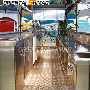 Kahve otomatı gıda kamyoneti Vintage tam donanımlı gıda kamyon gıda römork - Product Image 2