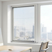 Moustiquaire coulissante moderne en polyester avec cadre en aluminium pour fenêtre, usage domestique - Offre Spéciale