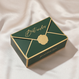 Luxury Envelope Style <b>Paper</b> Gift Box with Custom Logo for Jewelry Candy Wedding Gift Packaging and gift store - Product Image 4