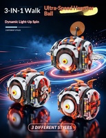 Jouet éducatif 3-en-1 programmable : Balle roulante gyroscopique télécommandée, blocs de construction en ABS, kit d'apprentissage STEM