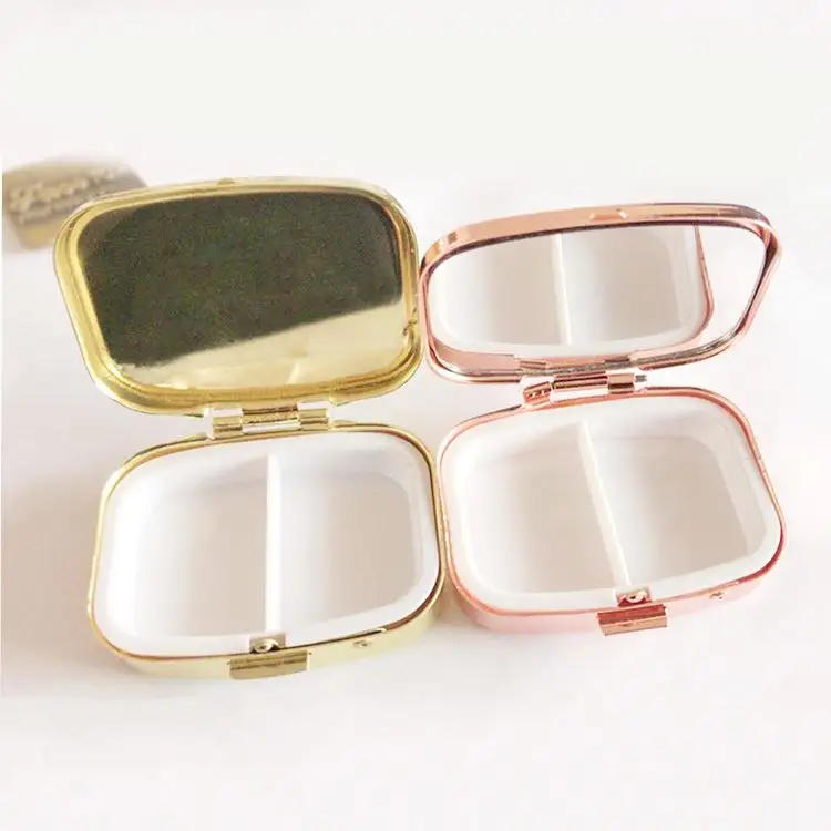 MM-MPB004 Wholesale Promotion Luxury Daily Stainless Iron Pill Box Container
