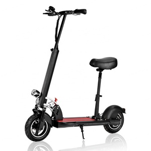 Bicicleta Eléctrica Plegable de Venta Directa de Fábrica con Asiento, Batería de Litio de 48V 10A, Scooter con Neumáticos Inflables de 10 Pulgadas - Product Image 6
