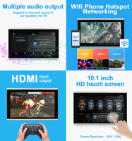 Appuie-tête avec écran tactile HD 9/10,1 pouces, moniteur d'appuie-tête de voiture Android MP5, divertissement pour siège arrière, lecteur DVD de voiture, moniteur d'appuie-tête