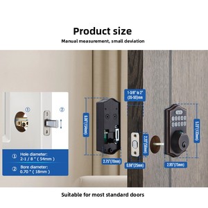 Cerradura Inteligente Silenciosa de Aleación de Zinc de Fábrica con Almacenamiento en la Nube para Múltiples Métodos de Desbloqueo para Puertas de Seguridad de Aleación de Aluminio - Product Image 4