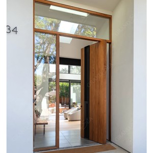 Trang trí Chính xa xỉ duy nhất tếch thiết kế cửa cho nhà khách sạn nội thất lửa đánh giá cửa gỗ An Ninh pivot nhập cửa - Product Image 2