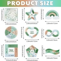 Xuri autocollants apaisants étanches jouets sensoriels Fidget Texture anxiété autocollants sensoriels pour bureau bureau libération de Stress outils de mise au point