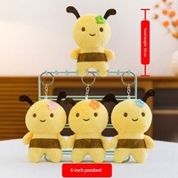 Llavero con Colgante de Oso de Peluche, Muñeco de Dibujos Animados, Regalo para Niños, Estilo Pareja, Poliéster y Algodón PP