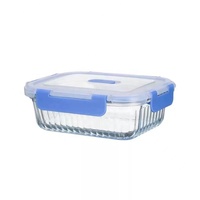Boîte à lunch étudiante en verre à haute teneur en borosilicate grande capacité avec four à micro-ondes joint spécial bol de riz frais